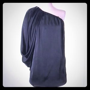 Aidan Mattox One Shoulder Top-Size 0